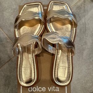 Dolce Vita Impala Gold Sandals
